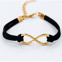 Infinity bracelet in two colors